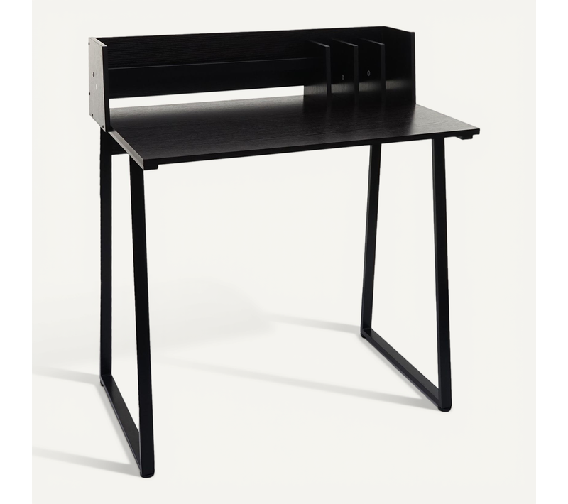 Bureau Table D'ordinateur 82x51 Cm Support Pour Livres Et Documents Inclus Structure En Métal