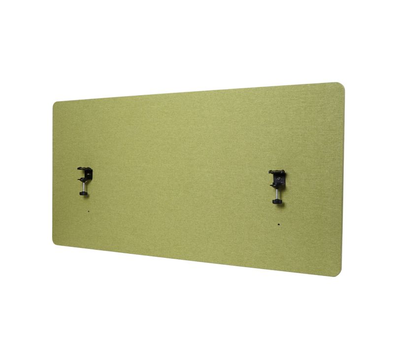 Cloison De Table Acoustique Brise-vue Pour Bureau Tableau D'affichage à Double Paroi En Tissu Vert