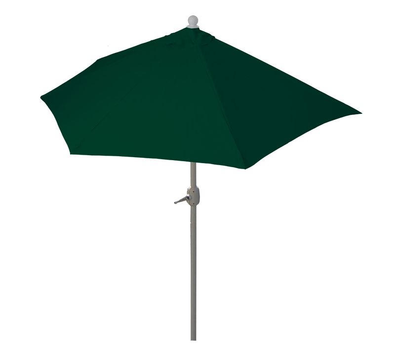 Parasol Demi-rond Pour Balcon Uv 50+ Polyester/aluminium 3kg 270 Cm Vert Sans Pied 04_0007903