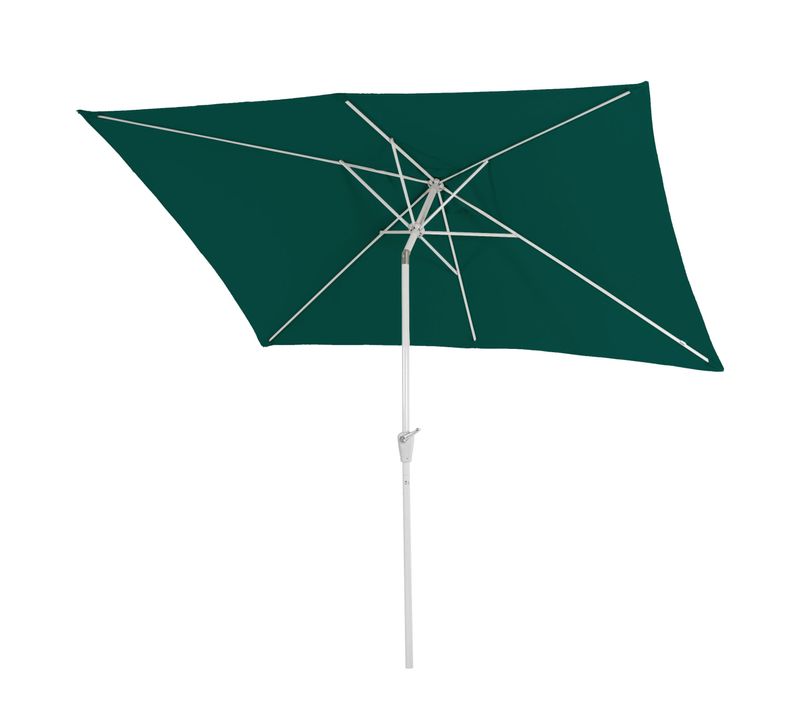 Parasol De Jardin 2x3m Rectangulaire Inclinable Polyester/aluminium Protection Uv 50+ Vert 04_0008