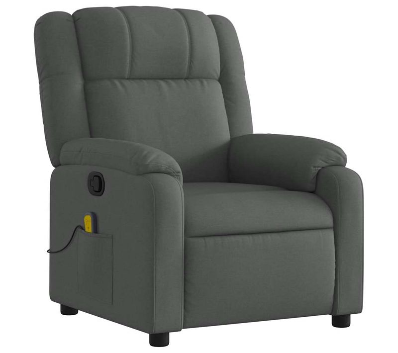 Fauteuil De Relaxation TV Fonction Massage Inclinable Massage Par Vibrations Par 6 Points En Tissu