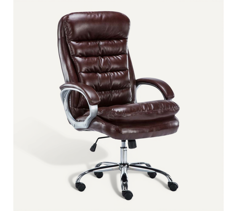 Fauteuil De Bureau Sur Roulettes Mécanisme De Bascule Intégré Charge Maximale 235 Kg En Simili