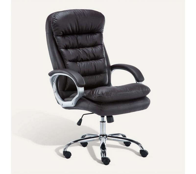 Fauteuil De Bureau Sur Roulettes Mécanisme De Bascule Intégré Charge Maximale 235 Kg En Simili