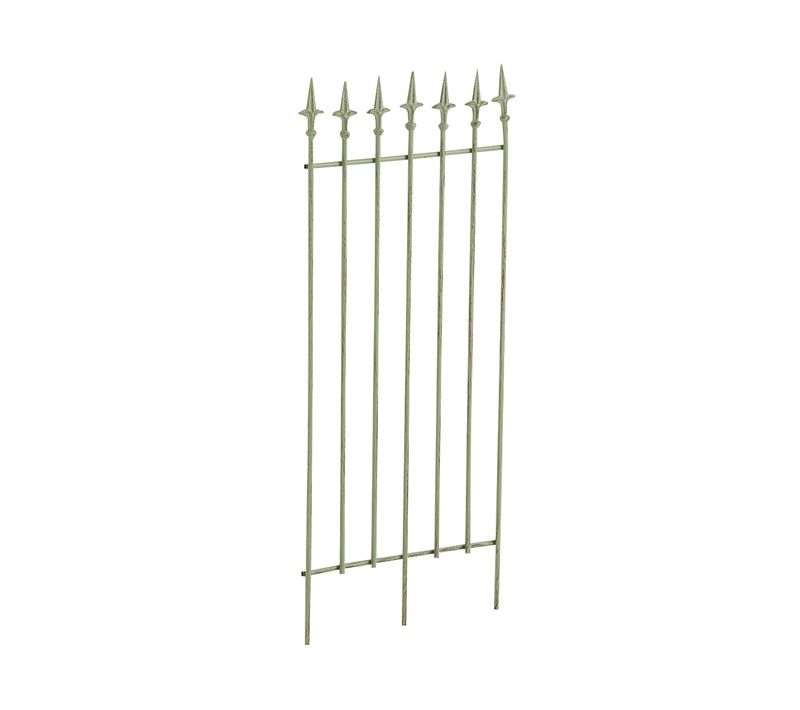 Treillis Support Pour Plantes Grimpantes à Plante Décoration De Jardin 100 × 50 Cm En Métal Vert V