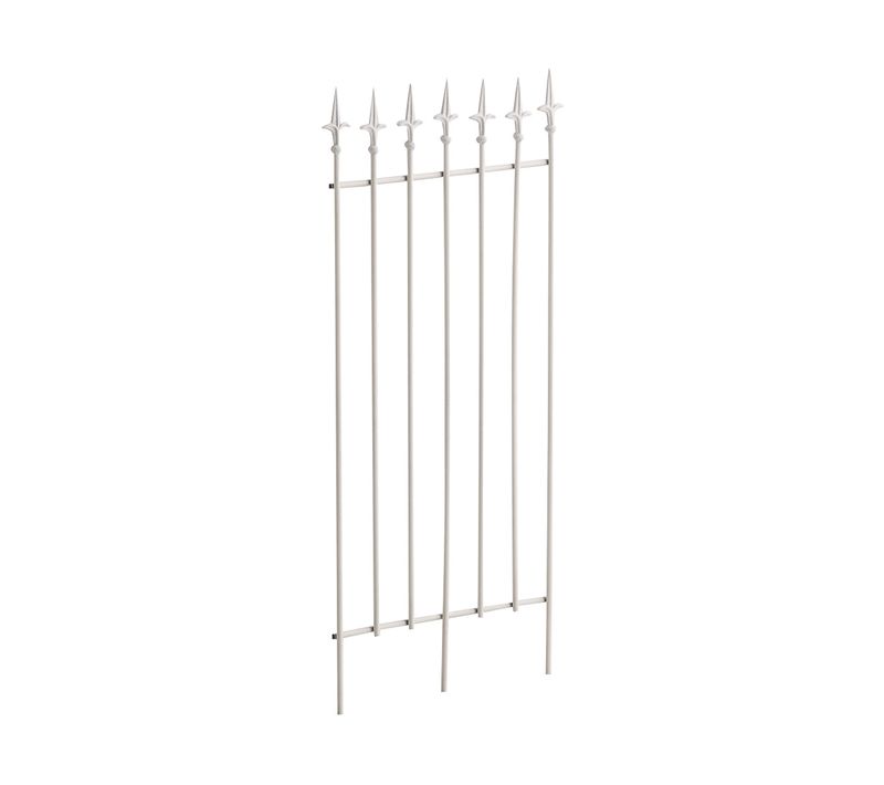 Treillis Support Pour Plantes Grimpantes à Plante Décoration De Jardin 100 × 50 Cm En Métal Blanc
