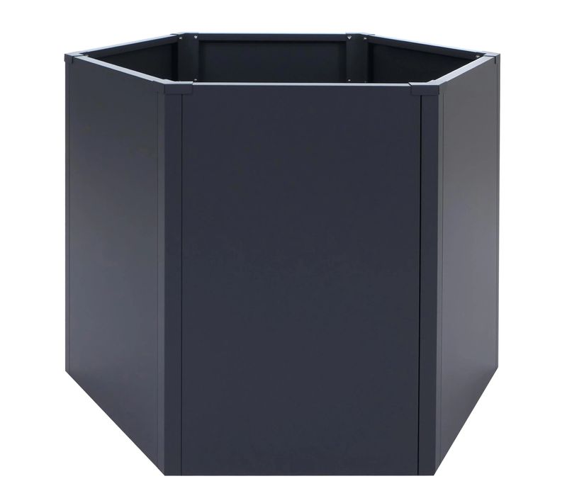 Carré Potager Surélevé Jardinière 460 L Design Moderne 100 X 88 X 77 Cm En Acier Galvanisé