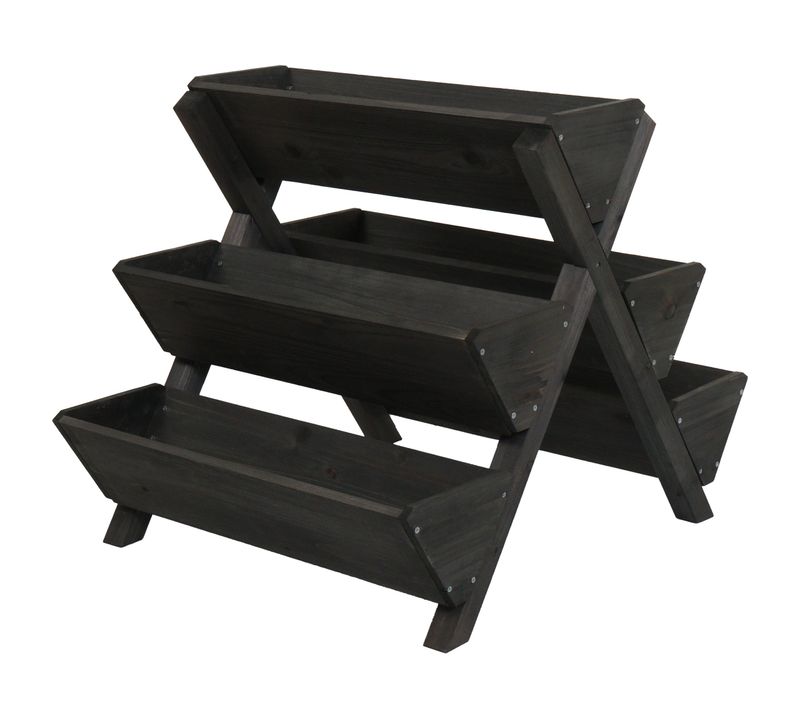 étagère à Plantes Escalier à Fleurs Et Herbes Aromatiques Jardinière Bac à Plantes Surélevé 5 Bacs