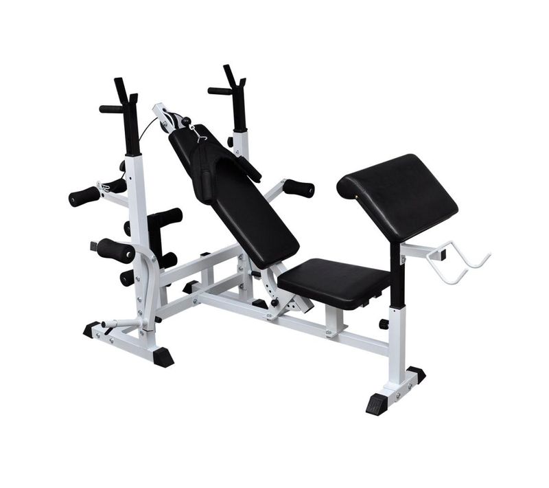 Banc De Musculation Universel Avec Support Pour Haltère Sport Fitness Musculation 070