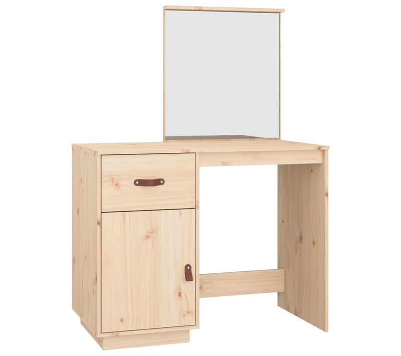 Coiffeuse 95 X 50 X 134 Cm Bois De Pin Massif 02_0006229