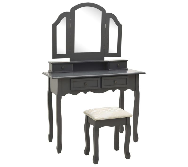 Coiffeuse Table De Maquillage Design Meuble Mobilier De Chambre Avec Tabouret