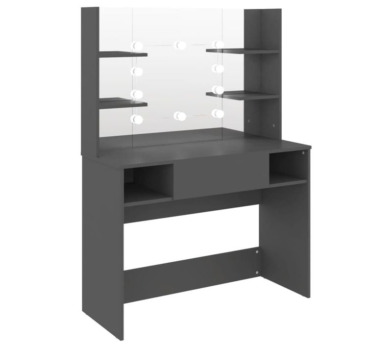 Coiffeuse Table De Maquillage Design Meuble Mobilier De Chambre Avec Éclairage LED 10