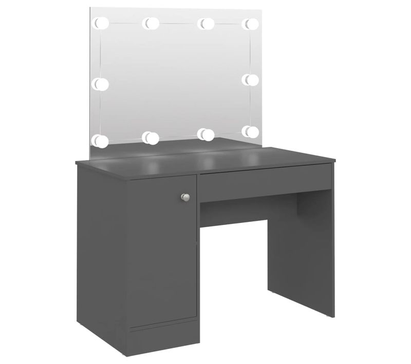 Coiffeuse Table De Maquillage Design Meuble Mobilier De Chambre Avec Éclairage LED 11
