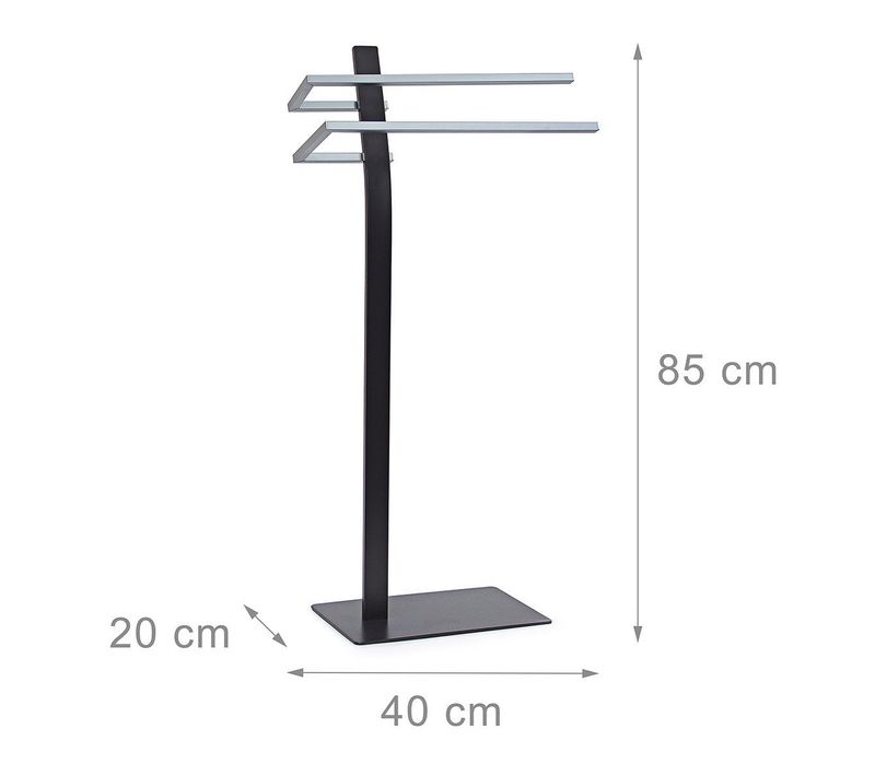 Porte Sèche Serviette Sur Pied Salle De Bain Universelle Acier 85 Cm 3213011