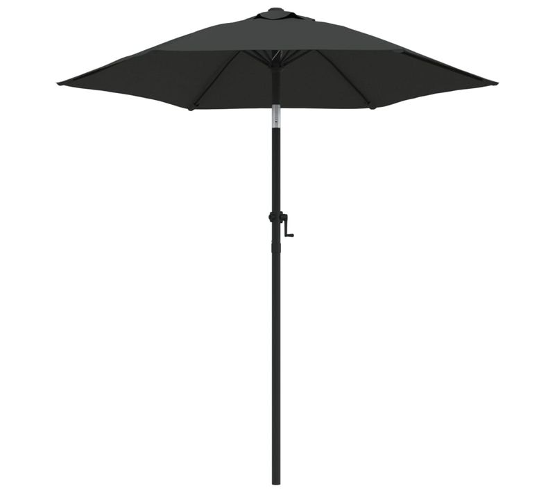 Parasol Extérieur 200 X 211 Cm Aluminium Anthracite 02_0008040