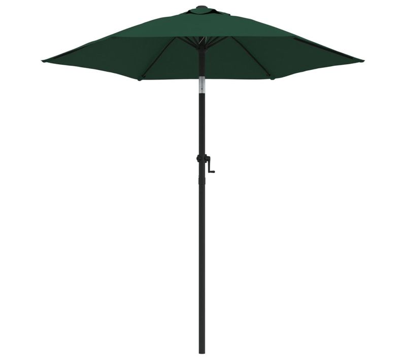 Parasol D'extérieur 200 X 211 Cm Aluminium Vert 02_0008732
