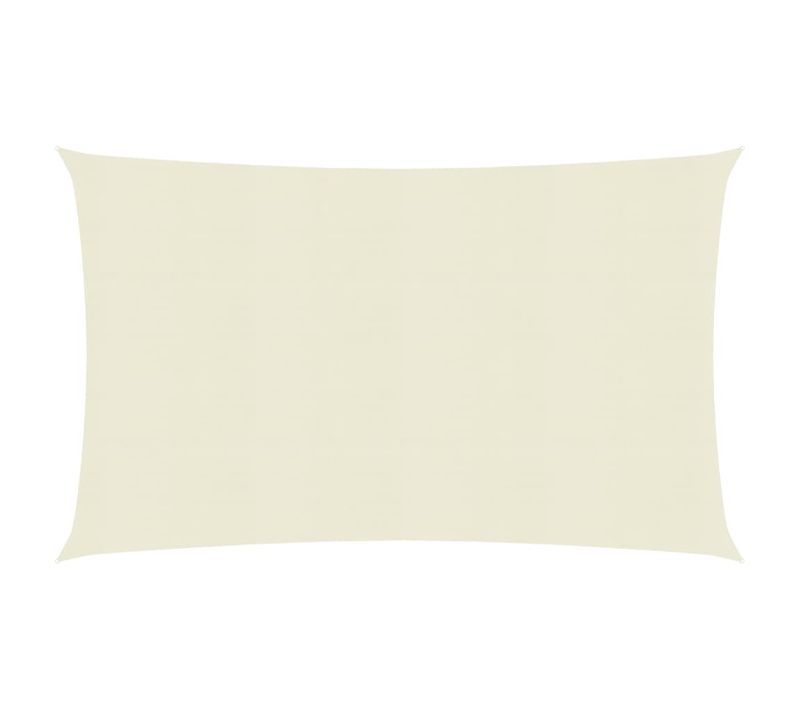 Voile Toile D'ombrage Parasol 160 G/m² 5 X 7 M Pehd Crème 02_0009104