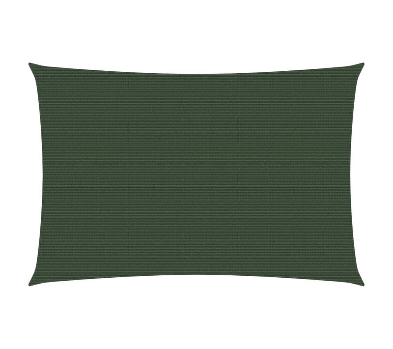 Voile Toile D'ombrage Parasol 160 G/m² Pehd 2,5 X 4 M Vert Foncé 02_0009409