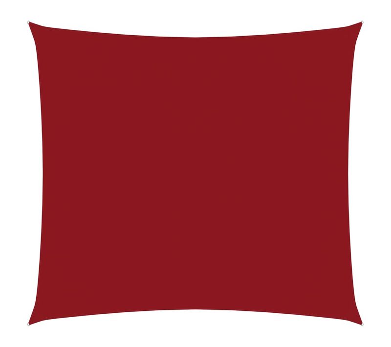 Voile Toile D'ombrage Parasol Tissu Oxford Carré 2,5 X 2,5 M Rouge 02_0009463