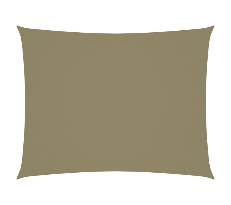 Voile Toile D'ombrage Parasol Tissu Oxford Rectangulaire 2,5 X 3,5 M Beige 02_0009555
