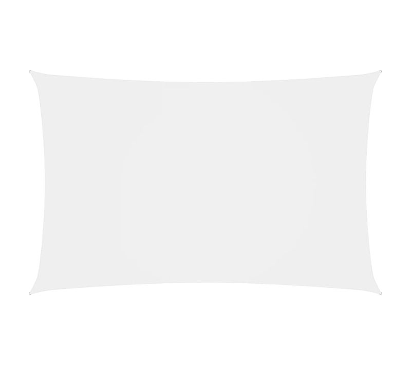 Voile D'ombrage Parasol Tissu Oxford Rectangulaire 2,5 X 5 M Blanc 02_0009583