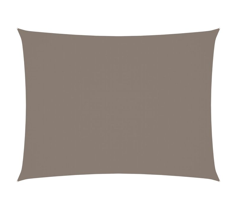 Voile Toile D'ombrage Parasol Tissu Oxford Rectangulaire 2 X 3,5 M Taupe 02_0009606