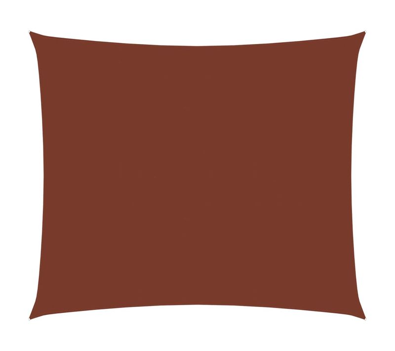 Voile Toile D'ombrage Parasol Tissu Oxford Rectangulaire 3 X 4 M Terre Cuite 02_00096