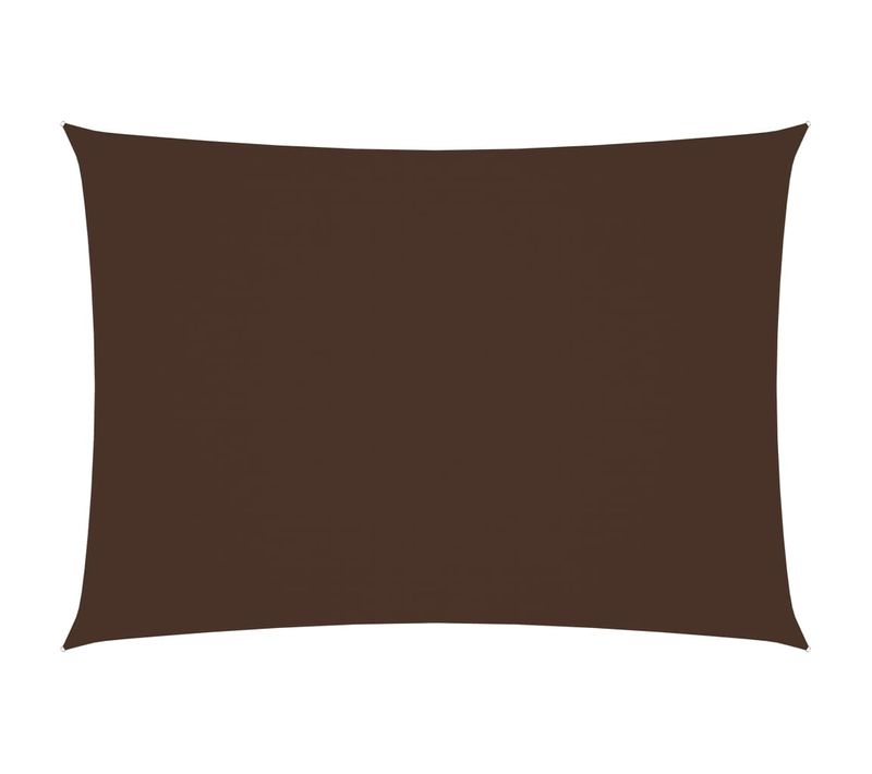 Voile Toile D'ombrage Parasol Tissu Oxford Rectangulaire 3 X 4,5 M Marron 02_0009673