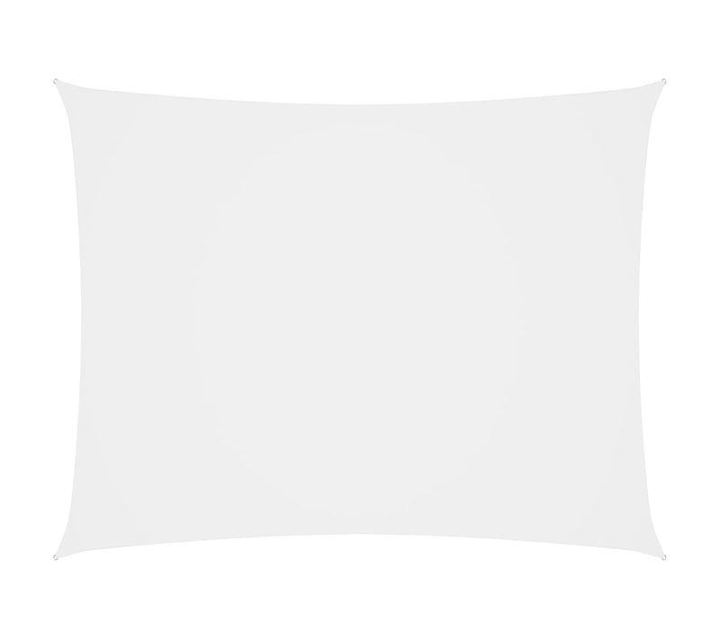 Voile Toile D'ombrage Parasol Tissu Oxford Rectangulaire 3 X 5 M Blanc 02_0009680
