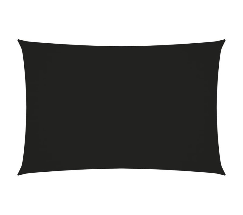 Voile Toile D'ombrage Parasol Tissu Oxford Rectangulaire 3 X 5 M Noir 02_0009682