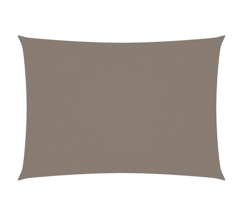 Voile Toile D'ombrage Parasol Tissu Oxford Rectangulaire 3 X 5 M Taupe 02_0009683