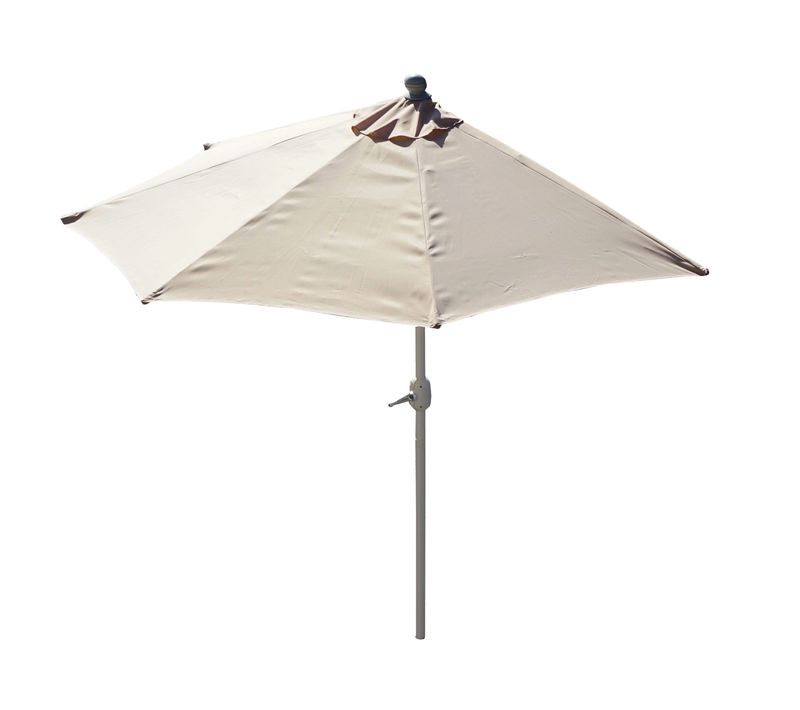 Demi Parasol Semi-circulaire Balcon Terrasse Uv 50+ Polyester/aluminium 3kg Avec Une Portée De 270