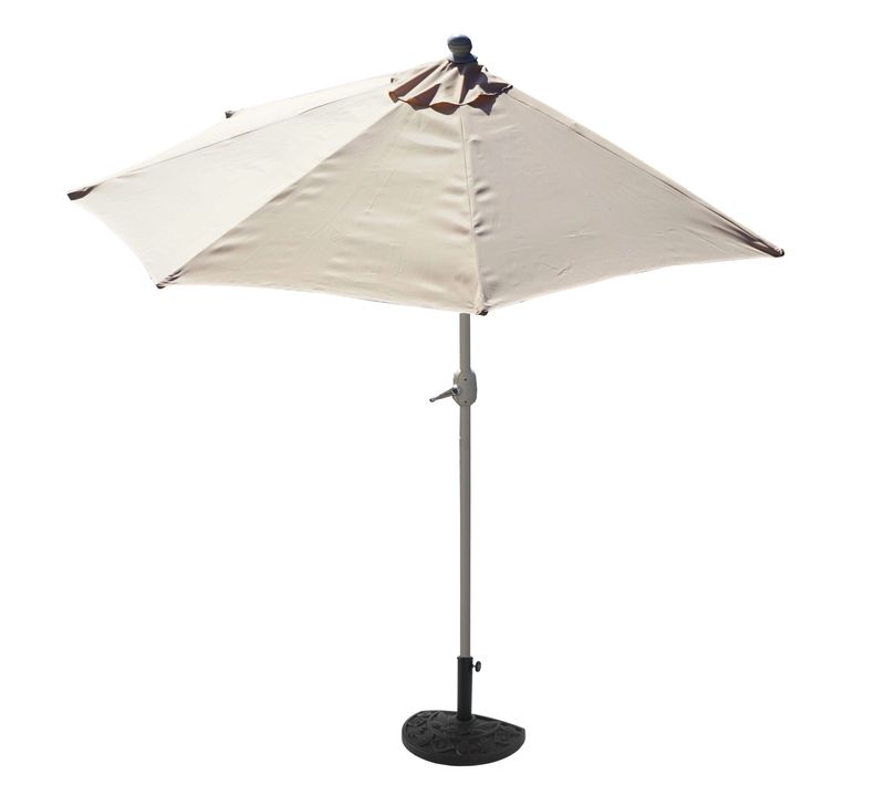 Demi Parasol Semi-circulaire Balcon Terrasse Uv 50+ Polyester/aluminium 3kg Avec Une Portée De 300