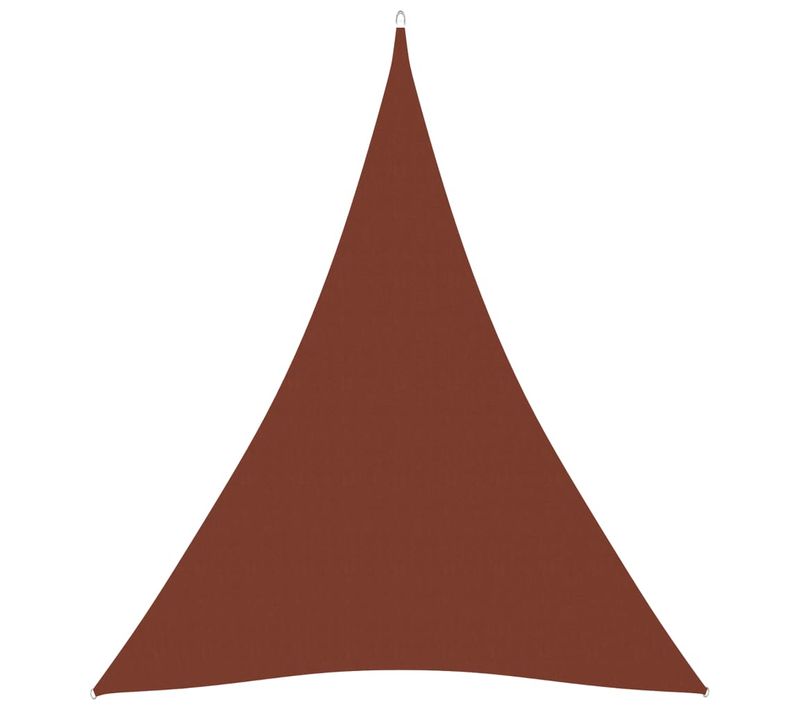 Voile Toile D'ombrage Parasol Tissu Oxford Triangulaire 3 X 4 X 4 M Terre Cuite 02_00
