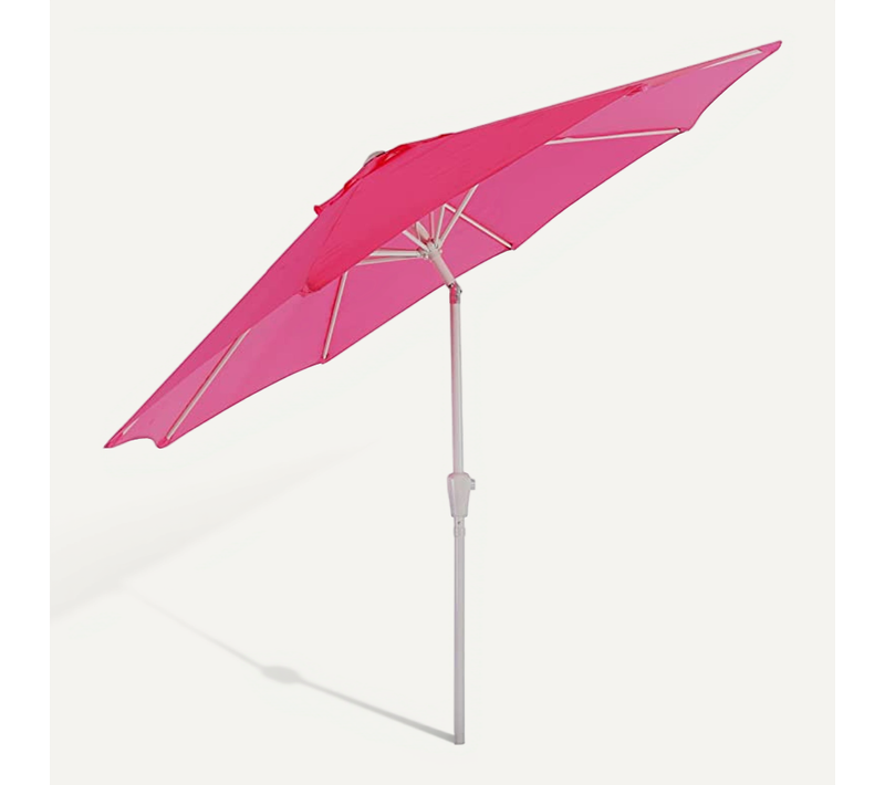 Parasol De Jardin D. 2,7m Inclinable Polyester/aluminium 5kg Rose 04_0003873