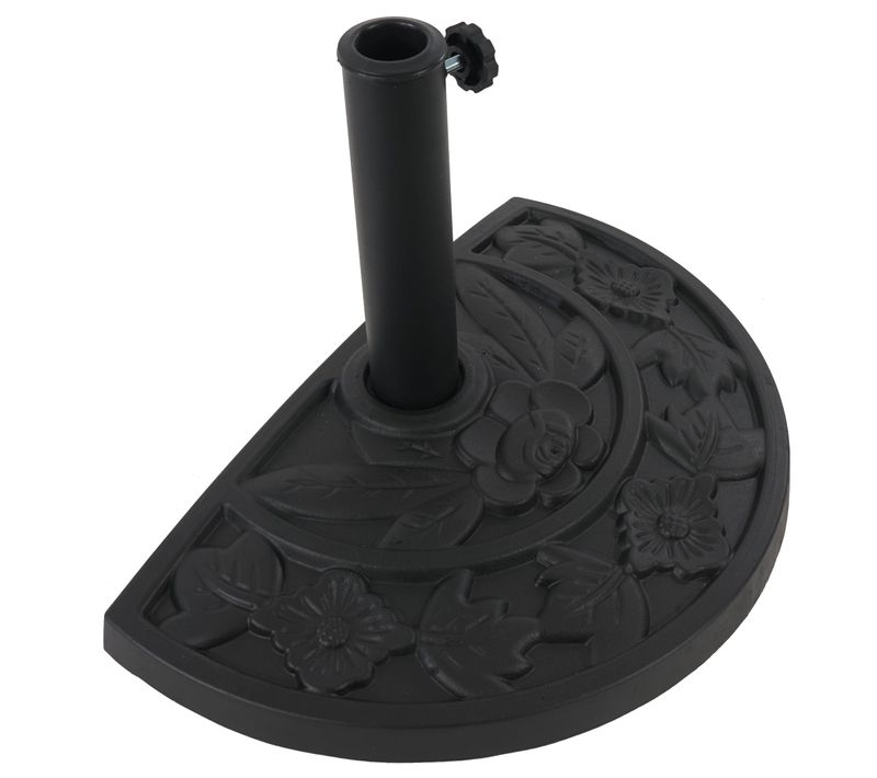 Pied De Parasol Semi-circulaire Plaque En Pierre Artificielle 04_0003905