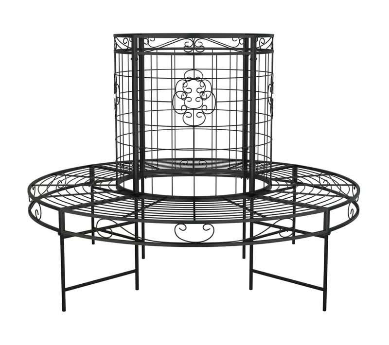 Banc De Jardin Meuble De Patio D'extérieur Terrasse Circulaire Tour D'arbre Diamètre