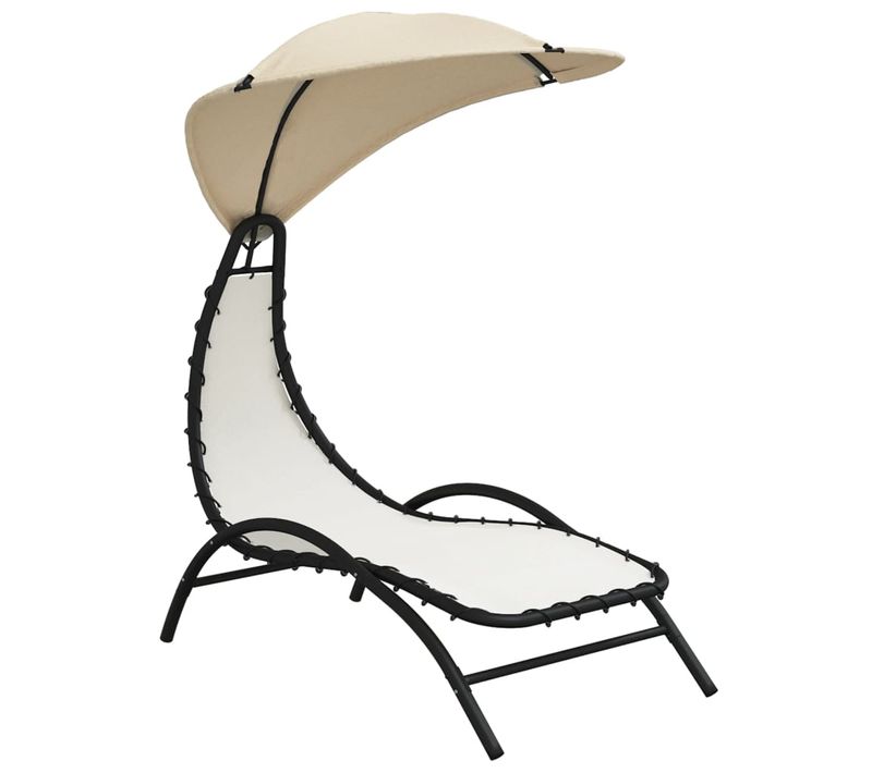Transat Chaise Longue Bain De Soleil Lit De Jardin Terrasse Meuble D'extérieur Avec A