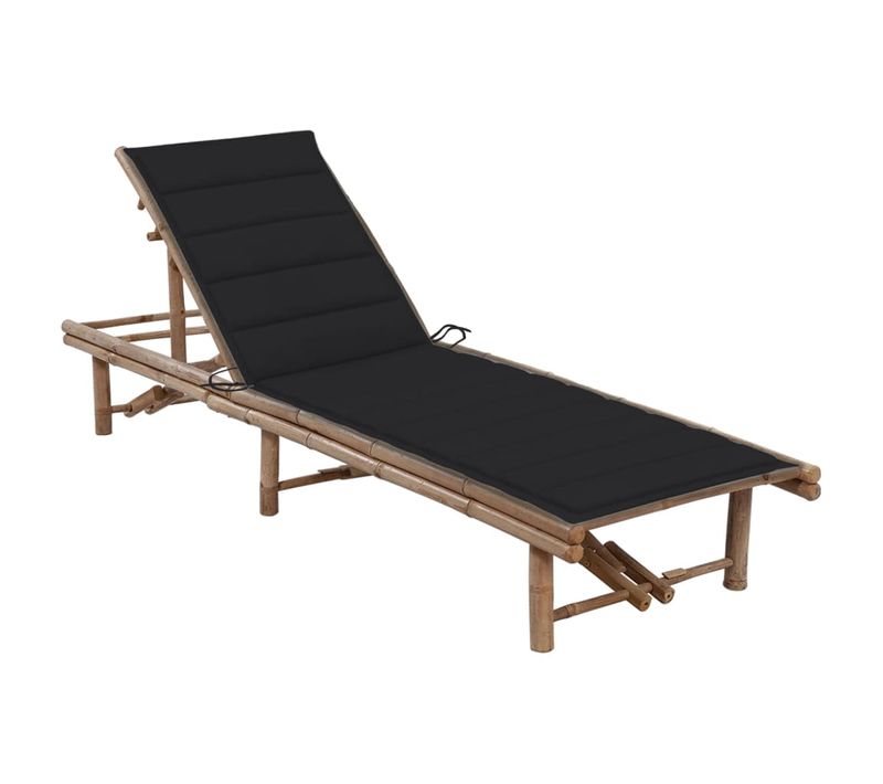 Transat Chaise Longue Bain De Soleil Lit De Jardin Terrasse Meuble D'extérieur Avec C