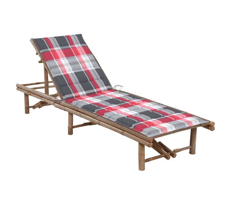 Transat Chaise Longue Bain De Soleil Lit De Jardin Terrasse Meuble D'extérieur Avec C