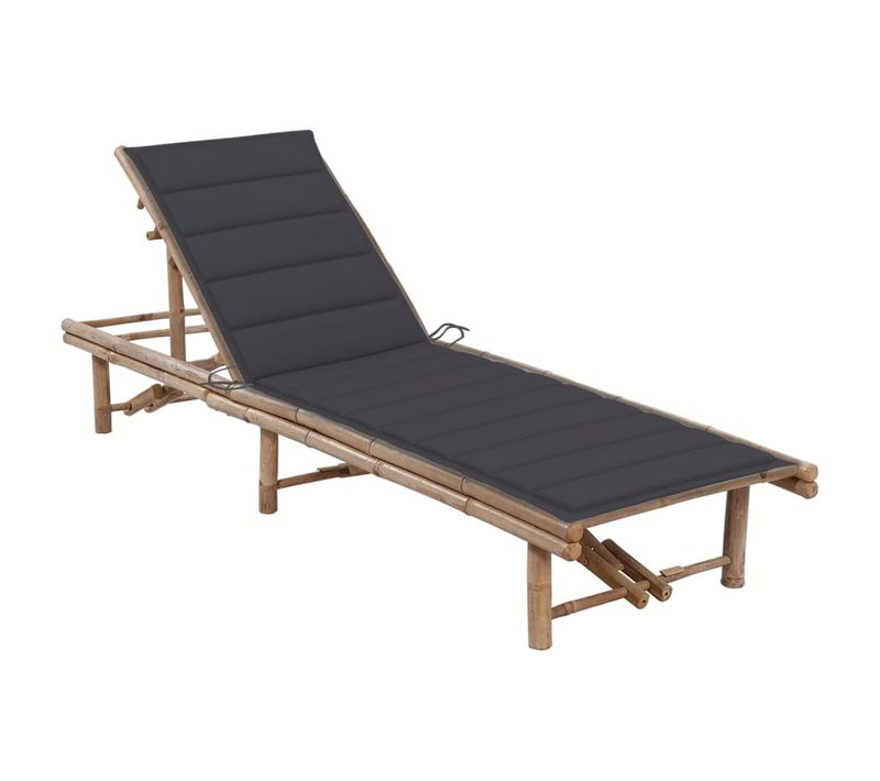 Transat Chaise Longue Bain De Soleil Lit De Jardin Terrasse Meuble D'extérieur Avec C