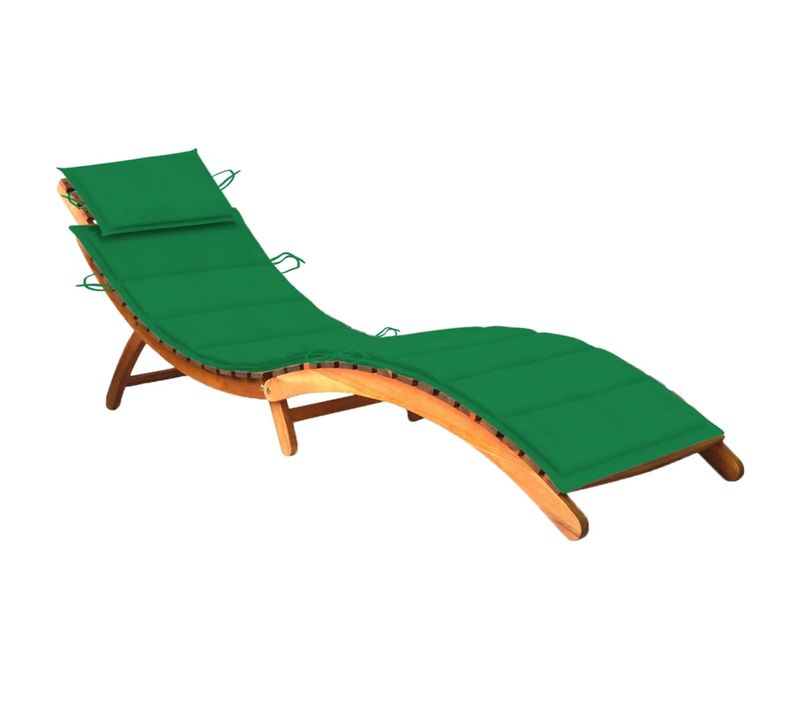 Transat Chaise Longue Bain De Soleil Lit De Jardin Terrasse Meuble D'extérieur Avec Coussin