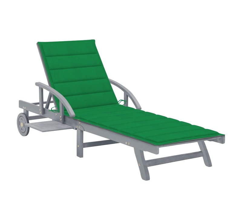 Transat Chaise Longue Bain De Soleil Lit De Jardin Terrasse Meuble D'extérieur 200 Cm