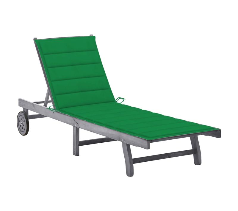 Transat Chaise Longue Bain De Soleil Lit De Jardin Terrasse Meuble D'extérieur Avec Coussin