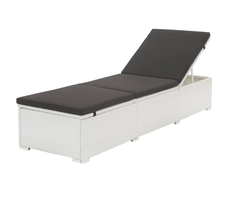 Transat Chaise Longue Bain De Soleil Lit De Jardin Terrasse Meuble D'extérieur Avec C