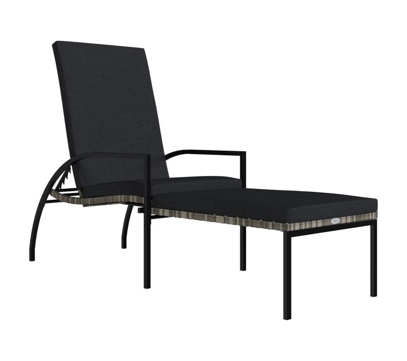 Transat Chaise Longue Bain De Soleil Lit De Jardin Terrasse Meuble D'extérieur Avec Repose-pied