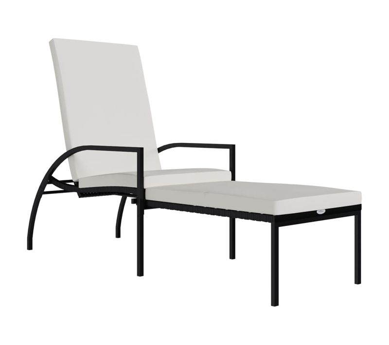 Transat Chaise Longue Bain De Soleil Lit De Jardin Terrasse Meuble D'extérieur Avec Repose-pied