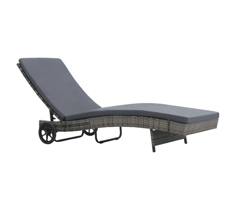 Transat Chaise Longue Bain De Soleil Lit De Jardin Terrasse Meuble D'extérieur