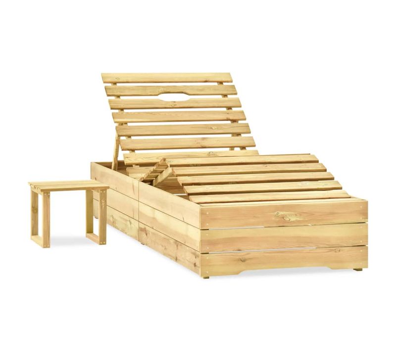 Transat Chaise Longue Bain De Soleil Lit De Jardin Terrasse Meuble D'extérieur 198 Cm