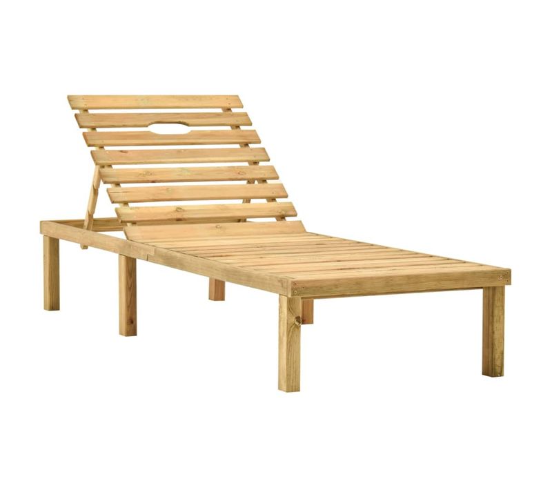 Transat Chaise Longue Bain De Soleil Lit De Jardin Terrasse Meuble D'extérieur