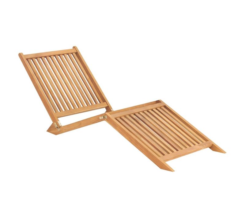 Transat Chaise Longue Bain De Soleil Lit De Jardin Terrasse Meuble D'extérieur Bois D